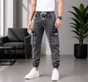 MAPRAHI1 Men Jogger Fit Mid Rise Grey