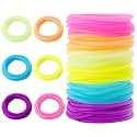 MAQIHAN 60 Jelly Bracelets 80's Adult-Size - Neon Rubber Bracelet for Women