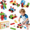 MARA BOMMAI Wooden Tool Set for Kids 39 Pcs | Montessori Mechanic Pretend Play Toy