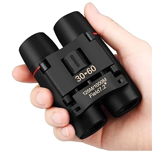small folding binoculars for kidseasy focus compact and portable telescope for kidsadults use for travellingcompact binoculars with strap and bag-pack of 1