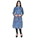 Marble Blue Denim Kurta for Women