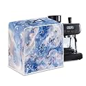 Marble Texture Butterfly Pattern Coffee Maker Covers With Top Handle Folding Coffee Machine Dust Covers For Blender Mixer Juice Machine Keep Office Home Kitchen Clean