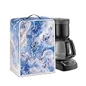 Marble Texture Butterfly Pattern Coffee Maker Covers With Top Handle Folding Coffee Machine Dust Covers For Blender Mixer Juice Machine Keep Office Home Kitchen Clean