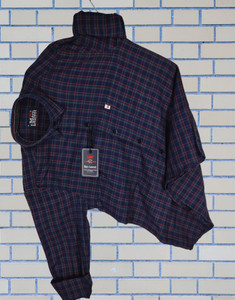 Marc Laurent Men Checkered Casual Blue Shirt