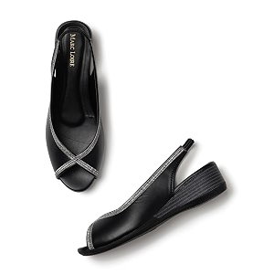 Marc Loire Womens Open Toe Block Heel
