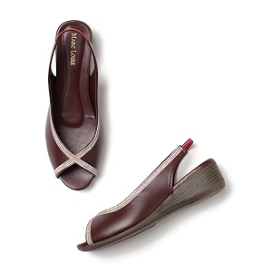 Marc Loire Womens Open Toe Block Heel