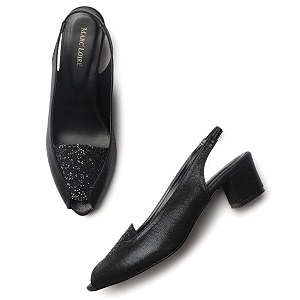 Marc Loire Womens Peep Toe Shimmer
