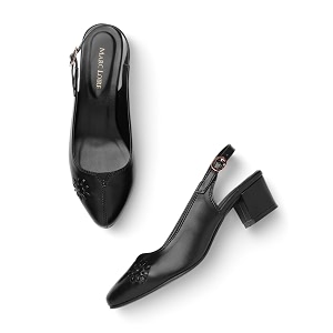 Marc Loire Womens Pointed Toe Block Heel