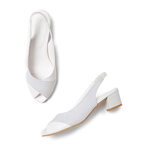 Marc Loire Womens Slip On Shimmer Peep