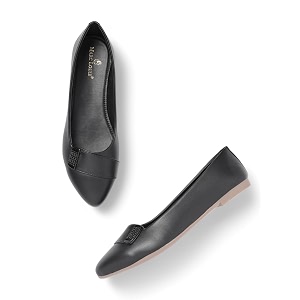 Marc Loire Womens Slip-On Flat Ballerina Shoes
