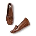 Marc Loire Women Comfortable Textured Wedge Loafer