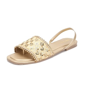Marc Loire Women Soft Comfortable Embellished Flats