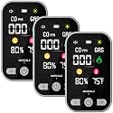Marcala Carbon Monoxide Detector | 2026 V2.0 4-in-1 Natural Gas & Carbon Monoxide Detectors Portable | Wall Plug-in with Backup Battery for Power Outages | Temp, Humidity, Gas & CO Alarm