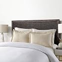 MarCielo 2-Piece Embroidered Pillow Shams, King Decorative Microfiber Pillow Covers Set, King Size (Light Beige)
