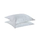 MarCielo 2 Pieces Microfiber Quilted Pillow Shams Soft Pillow Covers with Envelope Closure King Size(Cream)