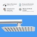 Marcoware Trident Square Overhead Rain Shower Head for Bathroom (8X8 Inches)