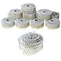 marddpair 1-1/4-Inch x .092-Inch Siding Nails 15-Degree Collated Wire Coil Full RoundHead Ring Shank Hot-Dipped Galvanized 3600 Count for Rough Nailing of Lathing and Sheathing Materials