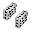 marddpair Parallel Block Set 2 x 4 x 6 Blocks 23 Holes Matched 0.0003 Inch Machinist Fit for Milling Machine