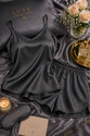 MARDIA Women Solid Black Top Shorts