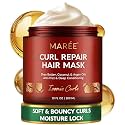 MAREE Deep Conditioning Hair Mask for Damaged Hair Treatment – Keratin Hair Care for Hydrating Growth Repair Moisturizing – Dry Curly Color Refreshing – 10 Fl Oz, Beige