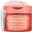 MAREE PDRN Salmon DNA Toner Pads for Face - Firming Facial Polishes with Salmon PDRN, Collagen, Hyaluronic Acid, Bakuchiol - Anti Wrinkle Anti Aging Care, Acne Treatment Device Acne Pads