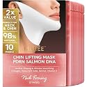 MAREE V Line Lifting Mask with PDRN Salmon DNA – Deep Collagen Face Mask for Women – Jawline Shaper Facial Masks with Retinol – Tightening & Firming Neck Lift Tape – Double Chin Strap for Face Lift