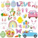 MARFOREVER 25 Pcs Easter Window Gel Clings Party Glass Mirrors Decorations