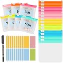 MARFOREVER 25 PCS Pill Pouch Bags Reusable Medicine Bags Organizer