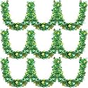 MARFOREVER 3 Pcs 19.7Ft St.Patrick's Day Decoration Shamrock Twist Garland