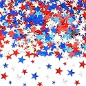 MARFOREVER 4th of July Confetti Red White and Blue Table Decorations