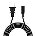 Marg 2-Prong 2 Port “8” Type End 1.2m/4Feet US AC Power Cord Outlet Socket Plug Cable for Slim Edition Sony PlayStation 4 PS4 PlayStation 3 PS3 PlayStation 2 PS2 / 1 PS1 Play Station