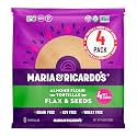 Maria & Ricardo's KETO Tortillas | Almond Flax & Seeds | Low Carb | Grain Free | Paleo | Non GMO | Vegan | Gluten Free | KETO Certified Tortilla Wraps. (4 Pack, 6 Tortillas per Pack) 5.5" aprox