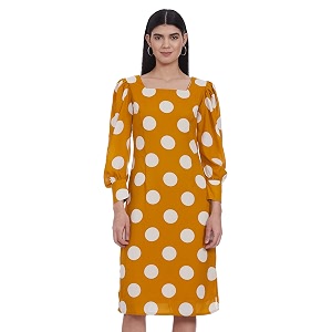 Marie Claire Womens Polyester A-Line Midi Casual