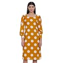 Marie Claire Women39s Polyester A-Line Midi Casual
