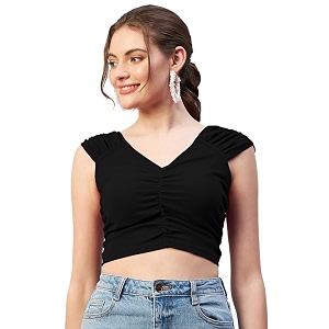 Marie Claire Womens Solid Slim Fit Blouse