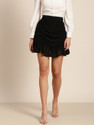 Marie Claire Women Solid Flared Black Skirt