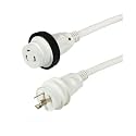 Marinco 30A 125V Marine Shore Power Cordset, White, 25 Ft, 25SPPW