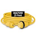 Marinco 30A 125V PowerCord Plus Shore Power Cordset, 25 ft, Yellow