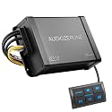 AUDIOZERONE Marine Bluetooth Amplifier car Audio System Waterproof Multi-Function Remote Class D Amp ATV UTV Amp 4 Channel Output (Balck)