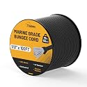 Marine Grade Bungee Cords Heavy Duty Outdoor, 1/8" 100FT Elastic Roll