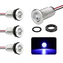 Marine LED Boat Interior Lights, 12V-24V, 4PCS Blue, IP68