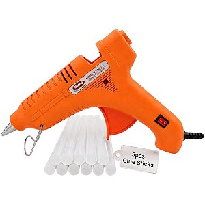 mario me-117 100 watt professional hot melt glue gun for crafting amp diy purpose orange  5 glue sticks