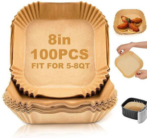 marjole 100 Pcs Square Air Fryer Paper