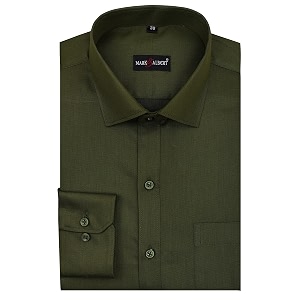 MARK ALBERT Mens Cotton Formal Shirt