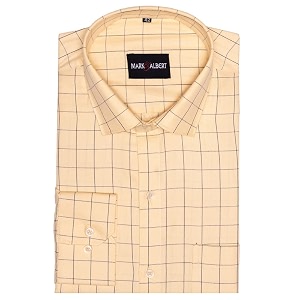MARK ALBERT Mens Cotton Formal Shirt