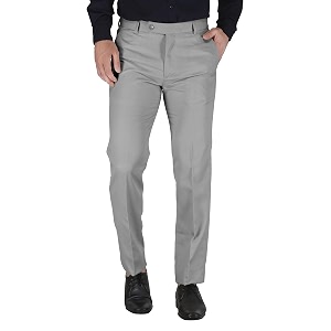 mark lewis men39s polycotton formal trouser - comfortable stylish office wear combatable pants for daily purpose ideal for business amp casual occasions - light grey 32