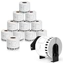 MarkDomain 12 Rolls DK2205 Continuous Length Paper Label Tape 2.4" X 100'
