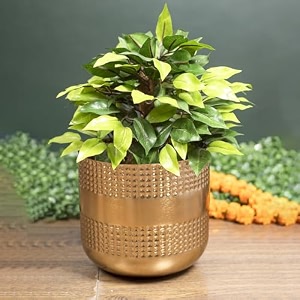 market 99 golden hammered metal floor vase decorative flower vase for fresh amp artificial flowers large home dcor accent for living room bedroom office hotel reception amp entryway decoration