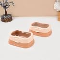 MARKET 99 Plastic Soap Dish Set of