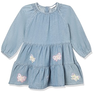 Marks Spencer Girls Cotton A-Line Knee-Length